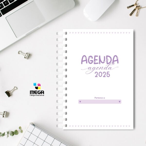 Agenda Datada 2025 - Com 2 Dias Por Página - Image 2