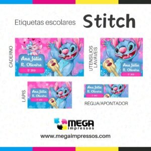 Etiqueta Escolar - Mega Impressos - Itajubá - Impressão Personalizada Stitch1