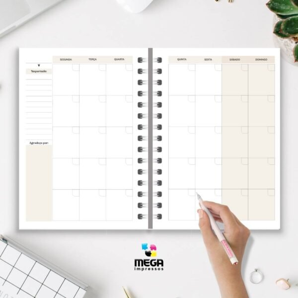 Planner Permanente - Sem Data - Semanal - Imagem 3
