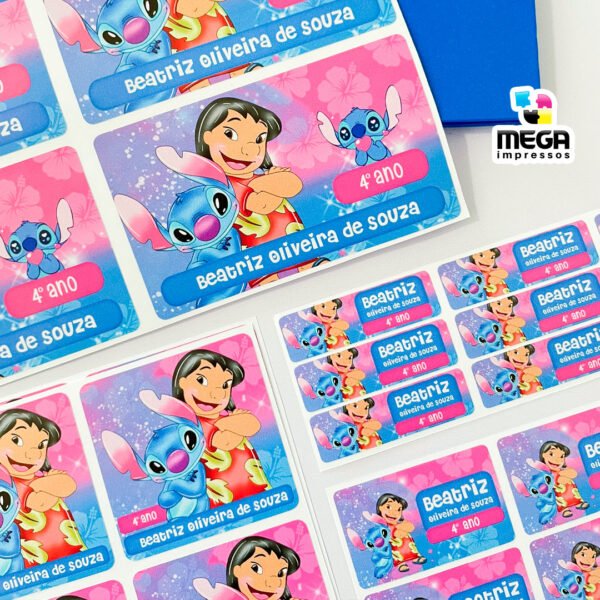 Etiquetas Escolares - kit 3 - Diversos Temas - a prova d'agua - Imagem 2